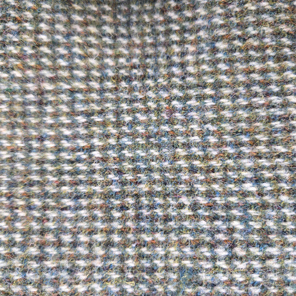 1950s Vintage Green Harris Tweed Blazer Jacket USA Made Scottish Wool Size 46R - Picture 8 of 14